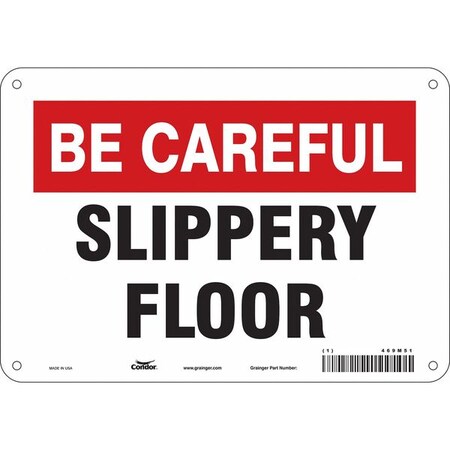 Safety Sign, 7 in Height, 10 in Width, Aluminum, Vertical Rectangle, English, 469M51 MPN:469M51