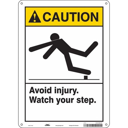 Safety Sign, 14 in Height, 10 in Width, Aluminum, Vertical Rectangle, English, 469M88 MPN:469M88
