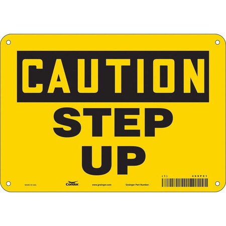Safety Sign, 7 in Height, 10 in Width, Aluminum, Vertical Rectangle, English, 469P91 MPN:469P91