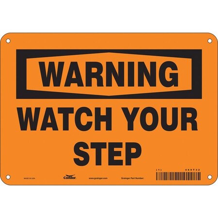 Safety Sign, 7 in Height, 10 in Width, Aluminum, Vertical Rectangle, English, 469T32 MPN:469T32