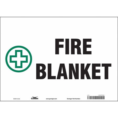 Safety Sign, 10 in Height, 14 in Width, Vinyl, Horizontal Rectangle, English MPN:469T82
