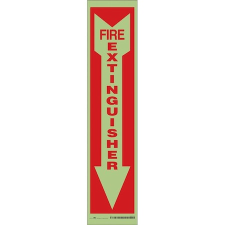 Safety Sign, 18 in Height, 4 in Width, Glow Vinyl, Horizontal Rectangle, English MPN:469V23