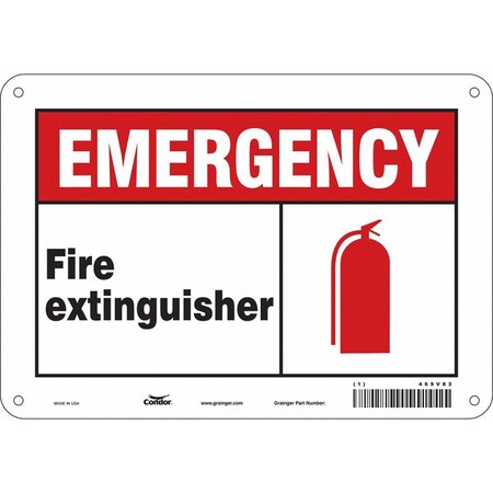 Safety Sign, 7 in Height, 10 in Width, Polyethylene, Vertical Rectangle, English MPN:469V83