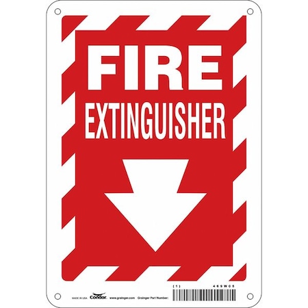 Safety Sign, 10 in Height, 7 in Width, Polyethylene, Horizontal Rectangle, English MPN:469W05