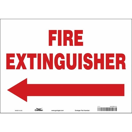 Safety Sign, 10 in Height, 14 in Width, Vinyl, Horizontal Rectangle, English MPN:469W49