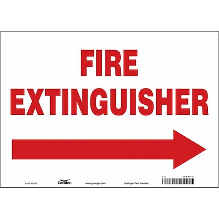 Safety Sign, 10 in Height, 14 in Width, Vinyl, Horizontal Rectangle, English MPN:469W59