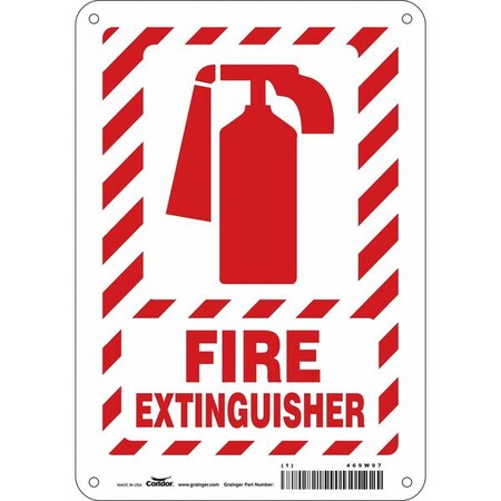 Safety Sign, 10 in Height, 7 in Width, Polyethylene, Horizontal Rectangle, English MPN:469W97