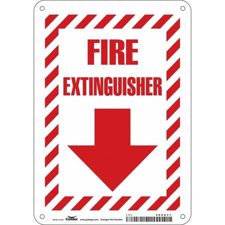 Safety Sign, 10 in Height, 7 in Width, Polyethylene, Horizontal Rectangle, English MPN:469X31