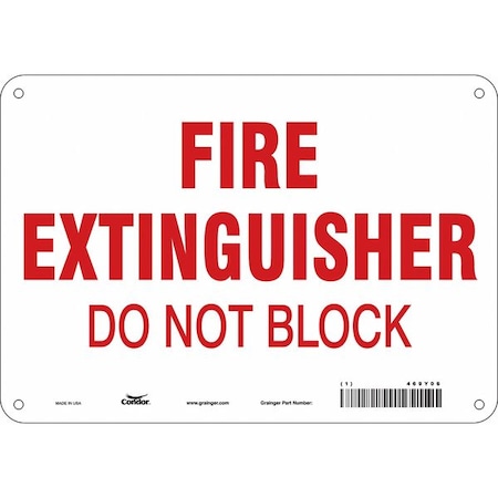 Safety Sign, 7 in Height, 10 in Width, Polyethylene, Vertical Rectangle, English MPN:469Y06