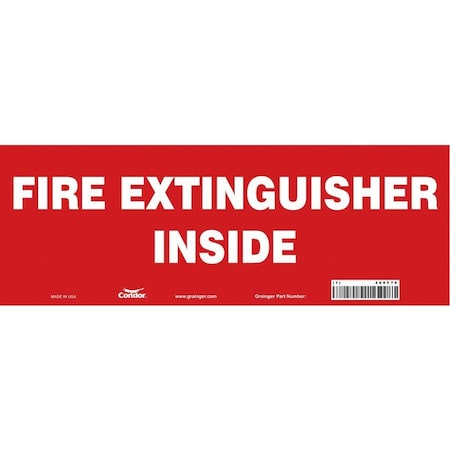 Safety Sign, 5 in Height, 14 in Width, Vinyl, Vertical Rectangle, English MPN:469Y70
