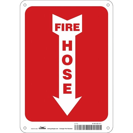 Safety Sign, 10 in Height, 7 in Width, Polyethylene, Horizontal Rectangle, English MPN:469Z01