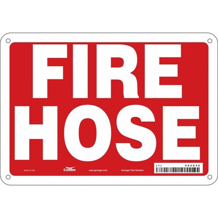 Safety Sign, 7 in Height, 10 in Width, Polyethylene, Vertical Rectangle, English MPN:469Z40