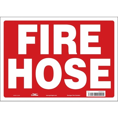 Safety Sign, 10 in Height, 14 in Width, Vinyl, Horizontal Rectangle, English MPN:469Z43