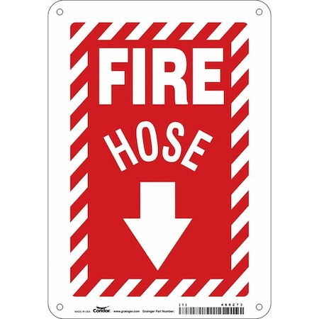 Safety Sign, 10 in Height, 7 in Width, Polyethylene, Horizontal Rectangle, English MPN:469Z73