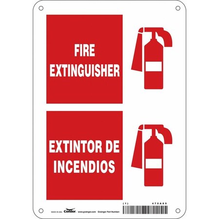 Safety Sign, 10 in Height, 7 in Width, Polyethylene, Horizontal Rectangle MPN:470A89