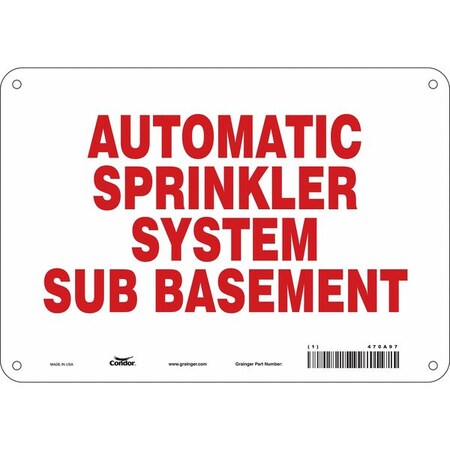 Safety Sign, 7 in Height, 10 in Width, Aluminum, Vertical Rectangle, English, 470A97 MPN:470A97