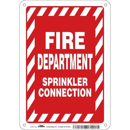 Safety Sign, 10 in Height, 7 in Width, Polyethylene, Horizontal Rectangle, English MPN:470C09