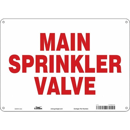 Safety Sign, 10 in Height, 14 in Width, Aluminum, Horizontal Rectangle, English MPN:470C33