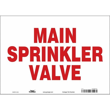 Safety Sign, 10 in Height, 14 in Width, Vinyl, Horizontal Rectangle, English MPN:470C37