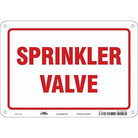 Safety Sign, 7 in Height, 10 in Width, Polyethylene, Vertical Rectangle, English MPN:470C66