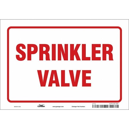 Sprinkler Valve, 10 in W x 7 in H, Vertical Rectangle, Vinyl, 470C68 MPN:470C68