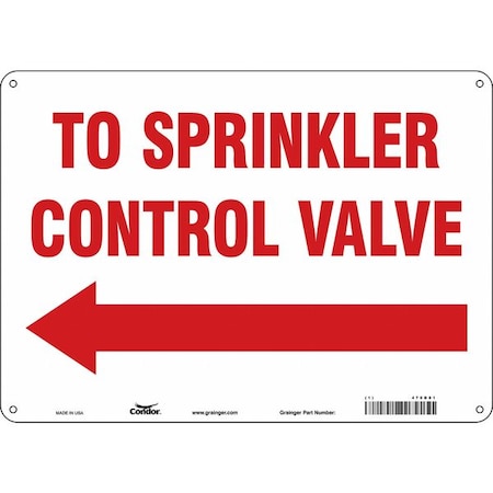 Safety Sign, 10 in Height, 14 in Width, Aluminum, Horizontal Rectangle, English MPN:470D01