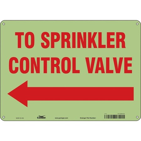 Safety Sign, 10 in Height, 14 in Width, Polyethylene, Horizontal Rectangle, English MPN:470D05