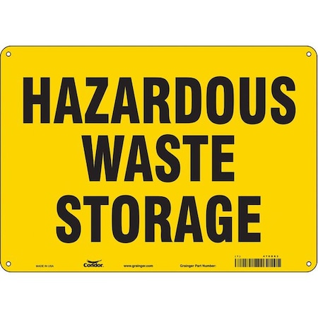 Safety Sign, 10 in Height, 14 in Width, Aluminum, Horizontal Rectangle, English, 470D83 MPN:470D83