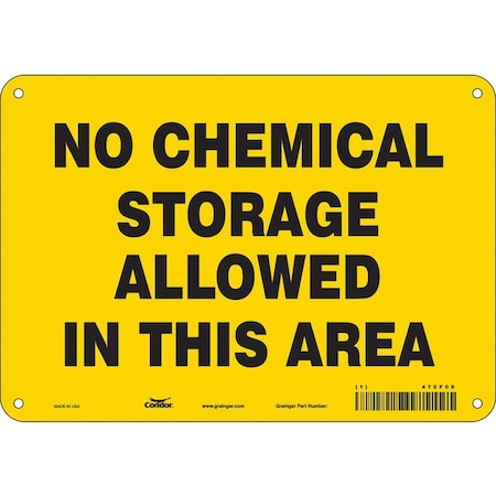 Safety Sign, 7 in Height, 10 in Width, Polyethylene, Vertical Rectangle, English, 470F06 MPN:470F06