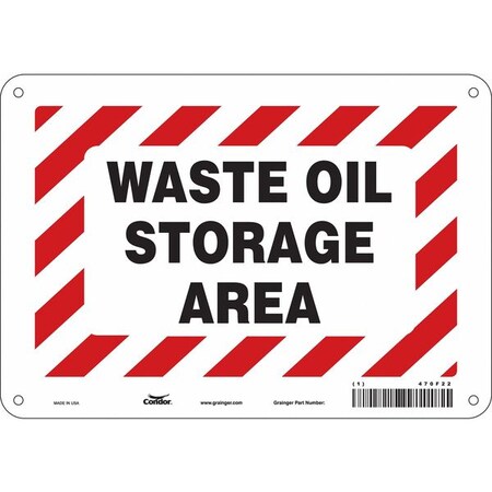 Safety Sign, 7 in Height, 10 in Width, Aluminum, Vertical Rectangle, English, 470F22 MPN:470F22