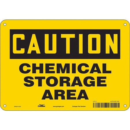 Safety Sign, 7 in Height, 10 in Width, Aluminum, Vertical Rectangle, English, 470F23 MPN:470F23