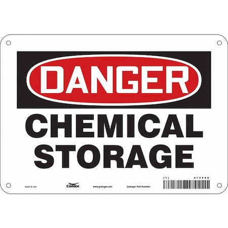 Safety Sign, 7 in Height, 10 in Width, Polyethylene, Vertical Rectangle, English, 470F88 MPN:470F88