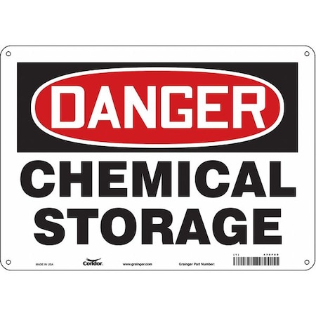 Safety Sign, 10 in Height, 14 in Width, Polyethylene, Horizontal Rectangle, English, 470F89 MPN:470F89