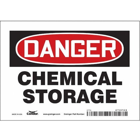 Safety Sign, 5 in Height, 7 in Width, Vinyl, Horizontal Rectangle, English, 470F90 MPN:470F90