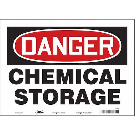 Safety Sign, 10 in Height, 14 in Width, Vinyl, Horizontal Rectangle, English, 470F92 MPN:470F92