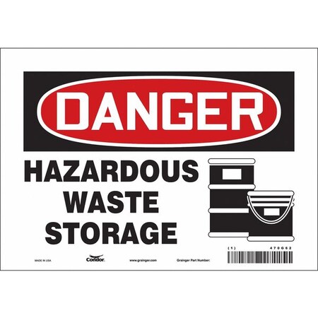 Safety Sign, 7 in Height, 10 in Width, Vinyl, Vertical Rectangle, English, 470G62 MPN:470G62