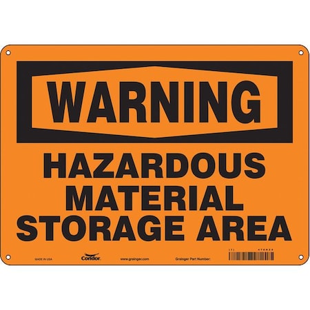 Safety Sign, 10 in Height, 14 in Width, Aluminum, Horizontal Rectangle, English, 470H24 MPN:470H24