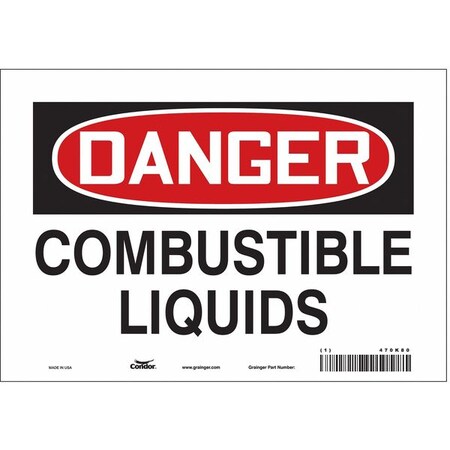 Safety Sign, 7 in Height, 10 in Width, Vinyl, Vertical Rectangle, English, 470K80 MPN:470K80