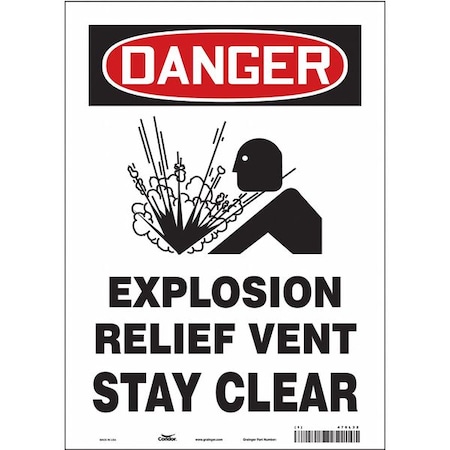 Safety Sign, 14 in Height, 10 in Width, Vinyl, Vertical Rectangle, English, 470L32 MPN:470L32