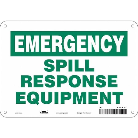 Spill Response Equipment, 10 in W x 7 in H, Vertical Rectangle, Polyethylene, 470N03 MPN:470N03