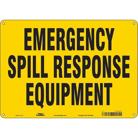 Emergency Spill Response Equipment, 14 in W x 10 in H, Horizontal Rectangle, Polyethylene, 470N20 MPN:470N20