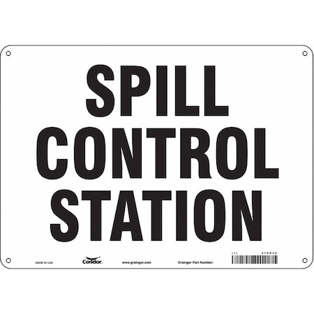 Spill Control Station, 14 in W x 10 in H, Horizontal Rectangle, Polyethylene, 470N32 MPN:470N32