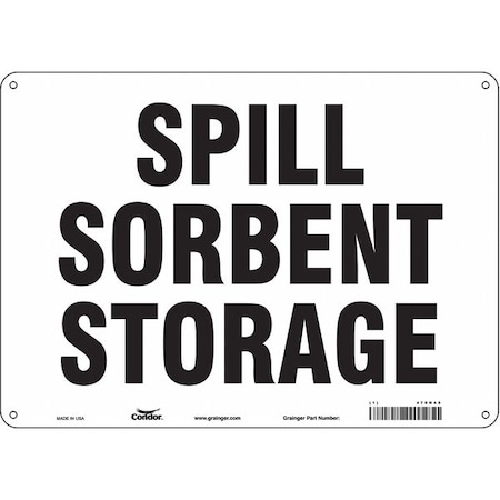Spill Sorbent Storage, 14 in W x 10 in H, Horizontal Rectangle, Polyethylene, 470N45 MPN:470N45