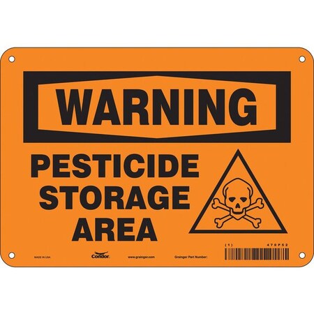 Safety Sign, 7 in Height, 10 in Width, Vinyl, Vertical Rectangle, English, 470P52 MPN:470P52