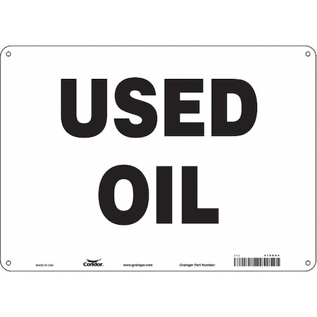 Safety Sign, 10 in Height, 14 in Width, Aluminum, Horizontal Rectangle, English, 470R04 MPN:470R04