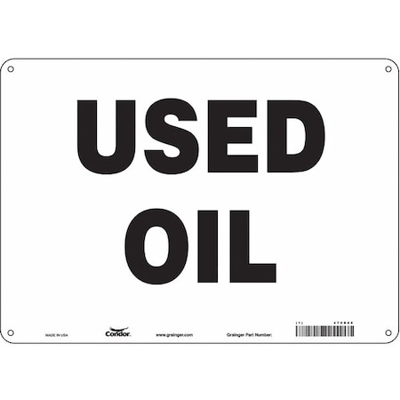 Safety Sign, 10 in Height, 14 in Width, Polyethylene, Horizontal Rectangle, English, 470R08 MPN:470R08