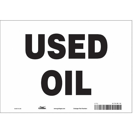 Safety Sign, 7 in Height, 10 in Width, Vinyl, Vertical Rectangle, English, 470R10 MPN:470R10