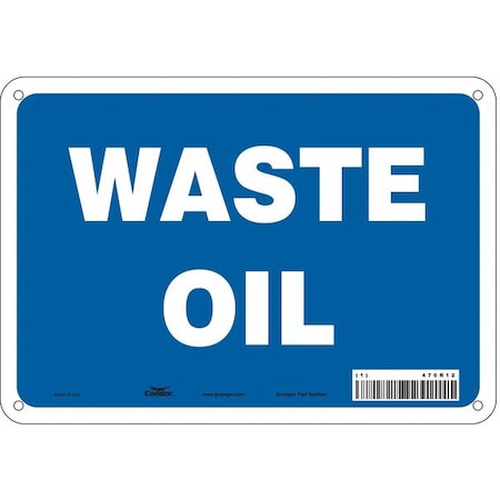 Safety Sign, 7 in Height, 10 in Width, Aluminum, Vertical Rectangle, English, 470R12 MPN:470R12