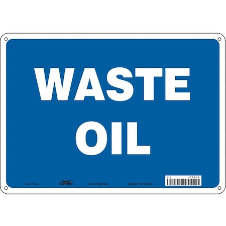 Safety Sign, 10 in Height, 14 in Width, Aluminum, Horizontal Rectangle, English, 470R13 MPN:470R13