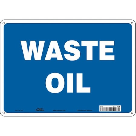 Safety Sign, 10 in Height, 14 in Width, Polyethylene, Horizontal Rectangle, English, 470R15 MPN:470R15
